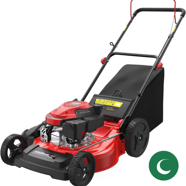 PowerSmart 21″ 144cc Gas Push Lawn Mower – 6-Position Height Adjustment