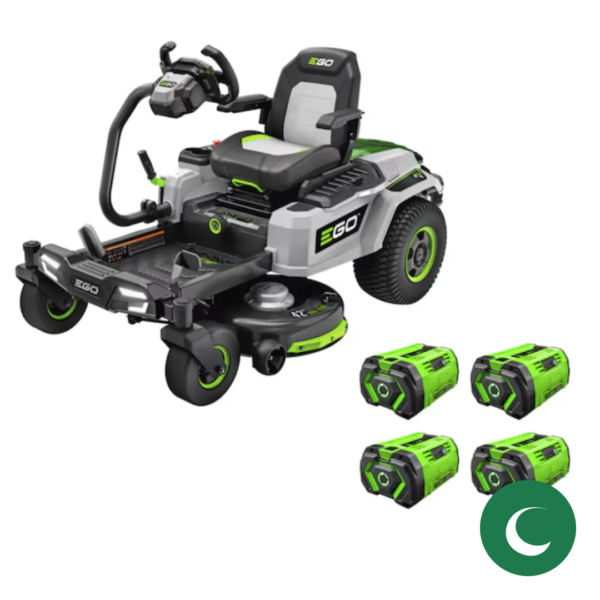 EGO POWER+ Z6 e-Steer ZT4205S 42-Inch 56V Battery-Powered Zero-Turn Riding Lawn Mower Kit